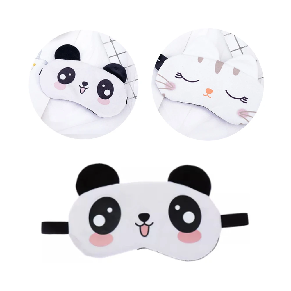 

New cute plush headband eyes sleep goggles male and female panda creative goggles patch role play cartoon sleep mask