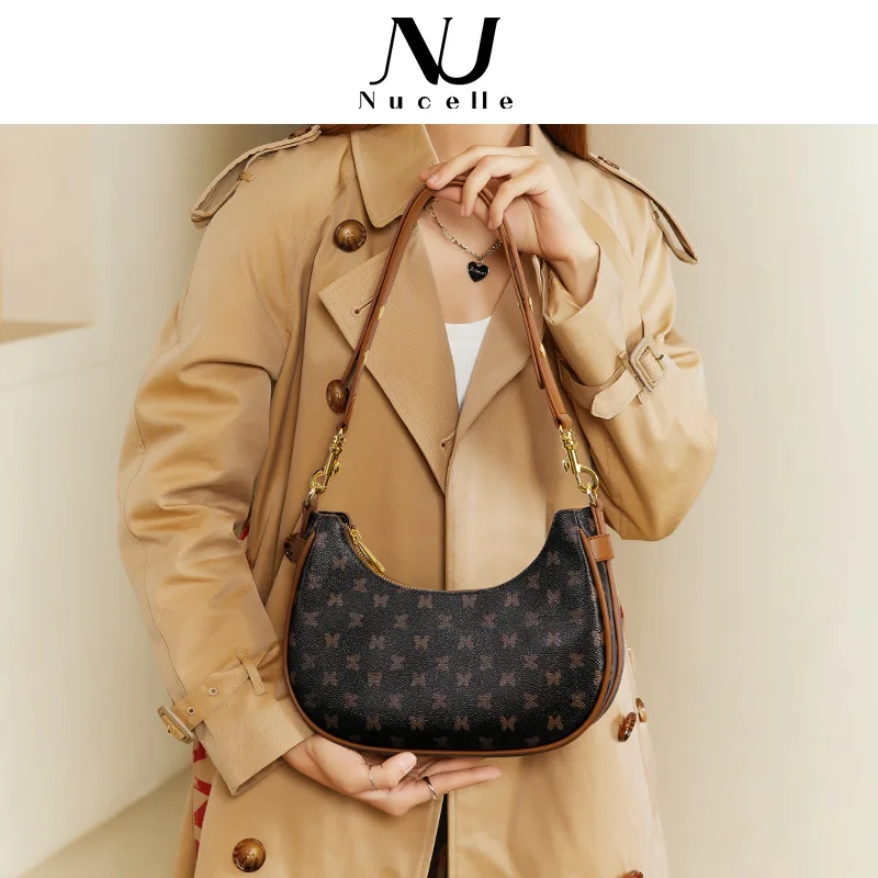 Underarm bag, 2021 autumn and winter new fashion crescent bag, shoulder bag leisure, messenger bag retro bag.