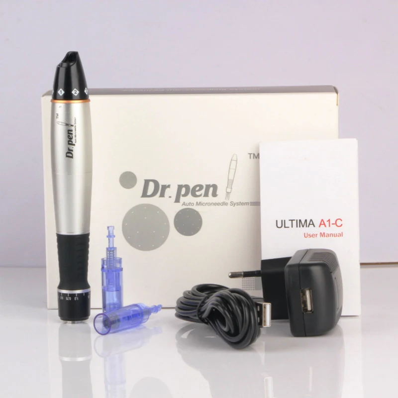Dr. Pen Ultima A1 электрическая Дерма ручка с 10 микроиглами мезотерапия Автоматическая микро игольная ручка микроиглальная система мезо машина