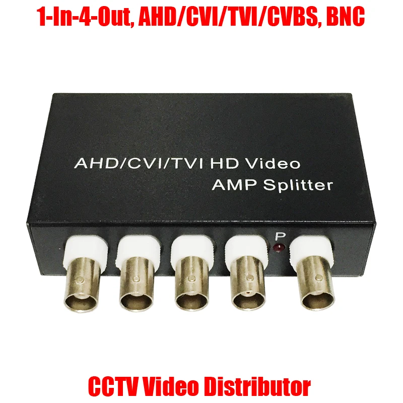 

Mini 1 In 4 Out 5MP 4MP 3MP 2MP AHD CVI TVI CVBS BNC Video Distributor AMP Splitter for Coaxial Analog HD CCTV Security Camera