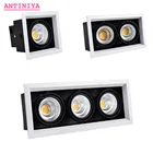 1 шт., белый, черный, высокое качество, поверхностное крепление, регулисветодиодный одов COB, Диммируемые светильники, ac85-265V 10 Вт, 20 Вт, 30 Вт, светодиодная лампа