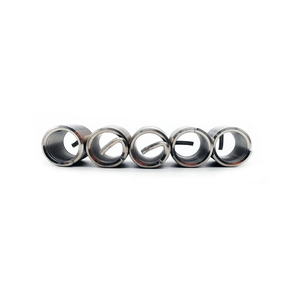 

100pcs M5*0.8*1D/1.5D/2D/2.5D/3D Thread Repair Insert Kit Set Stainless Steel Helicoil Hardware Fastener Accessories