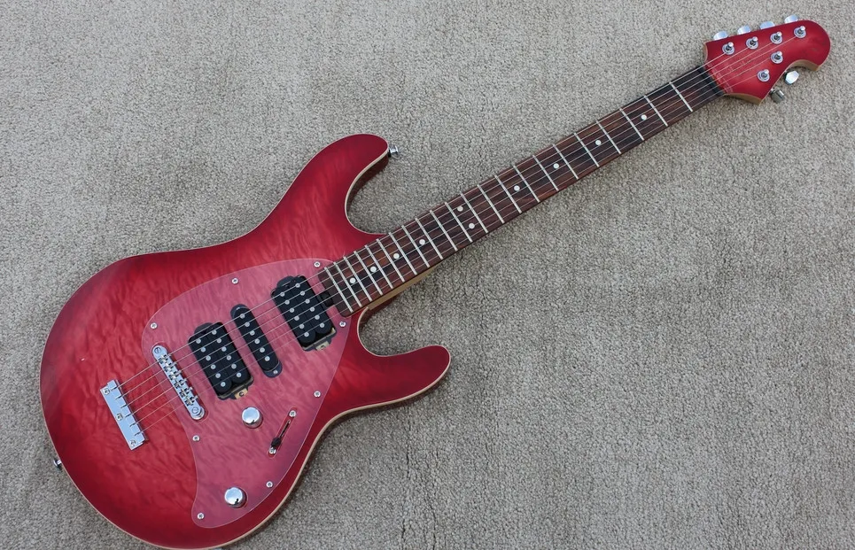 Новинка+ фабрика+ Steve Morse signature music man SM-Y2D электрогитара ernie ball Red music man Y2D гитара
