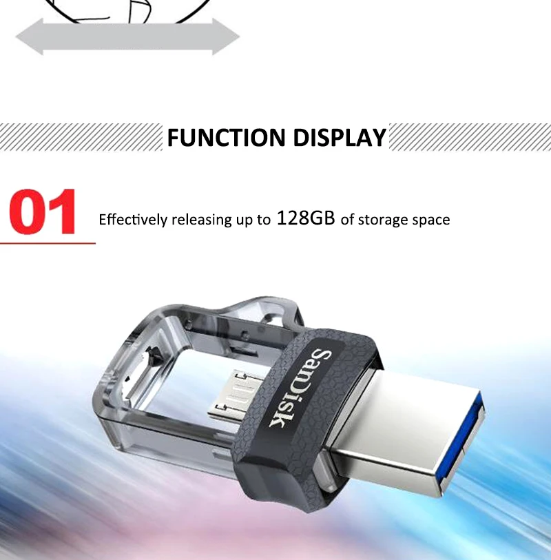 SanDisk флеш-накопитель 32 Гб USB флеш-накопитель 64Гб 128 ГБ 256 ГБ USB 3,0 150 МБ/с. OTG двойной мини флеш-накопитель USB Стик для ноутбука