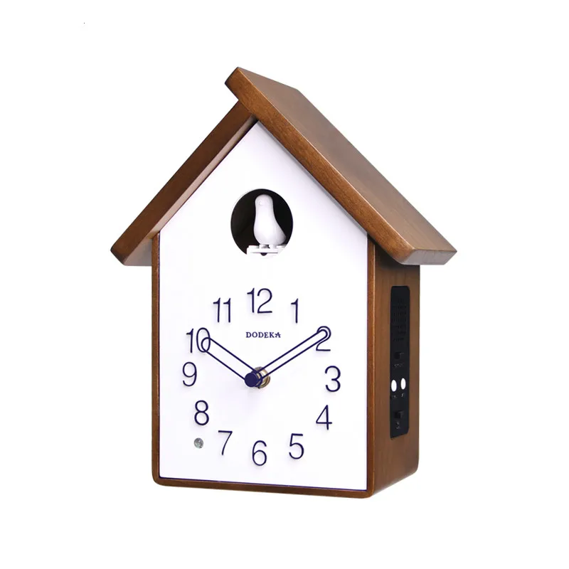 Креативные настенные часы в виде маятника деревянные современные Cuckoo с
