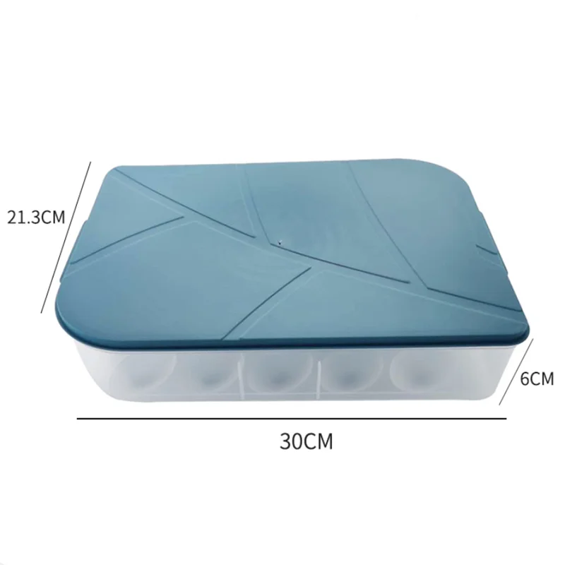 

20 Grid Plastic Egg Carton Ktchen Egg Storage Box Eggs Holder Stackable Freezer Storage Organizers Egg Storage Container