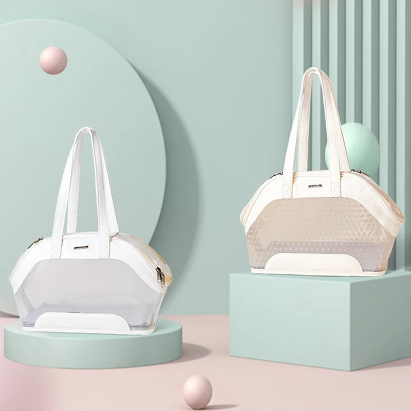 Pet Bag Dog Transport Backpack Dogs Travel Carrier Breathable PU Mesh Fabric Outdoor Single Shoulder Bags | Дом и сад