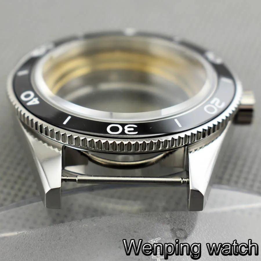 41 мм Corgeut сапфировое стекло керамический ободок из нержавеющей стали корпус для