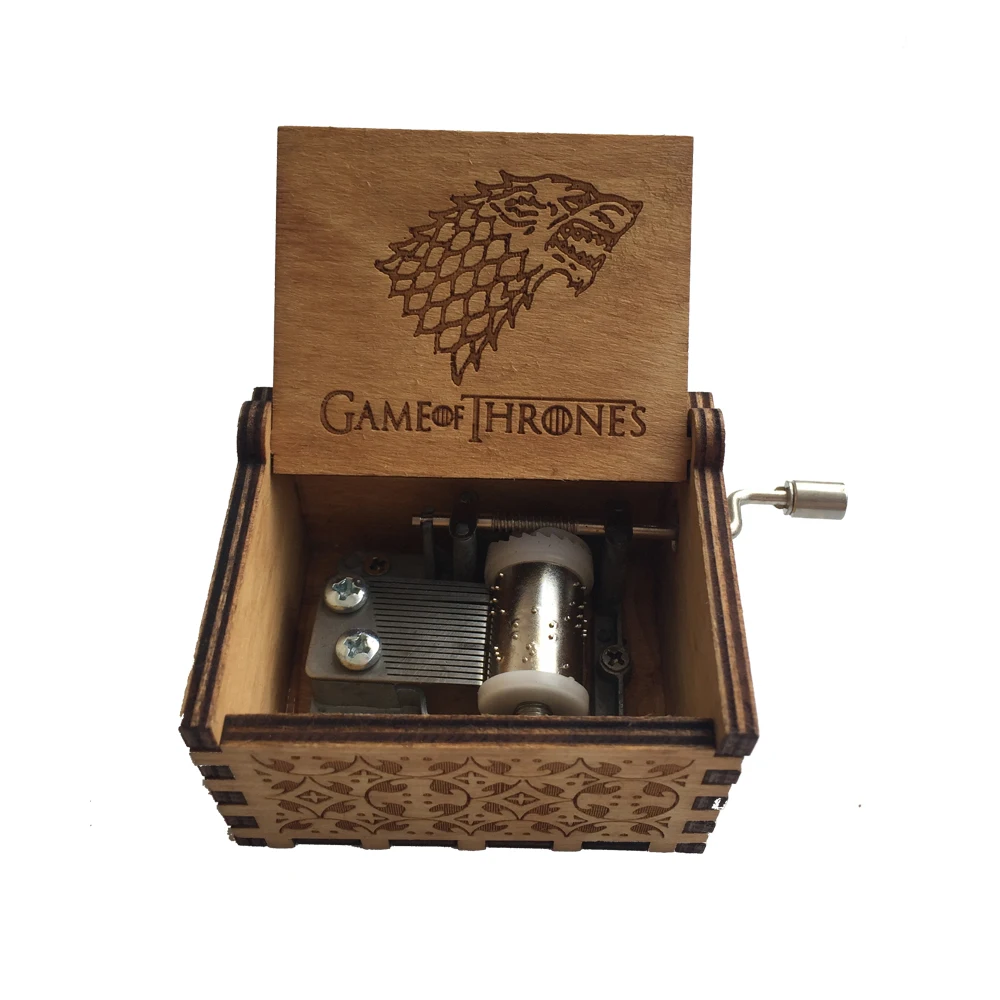 Игра престолов Музыкальная шкатулка деревянная гравировка на дереве основная