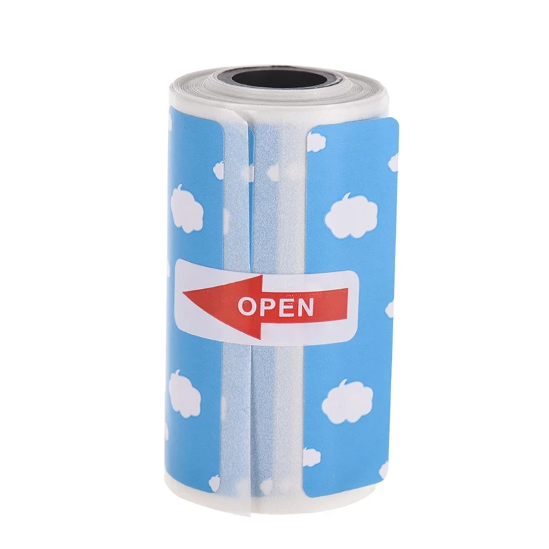 

3X Thermal Paper Roll,Color Direct Thermal Labels Roll 50X15mm Strong Adhesive Sticker Printing for PeriPage A6