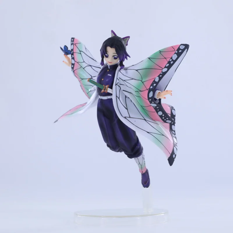 

20cm Demon Slayer Kochou Shinobu Japanese Anime Cartoon Desk Cake Ornaments Showcase Figure Toys Collection Car Decoration Hot