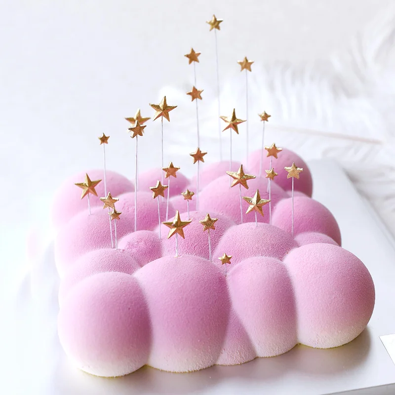 6 Полость 3D облако силиконовая форма для выпечки в форме цветка муссов шоколадный