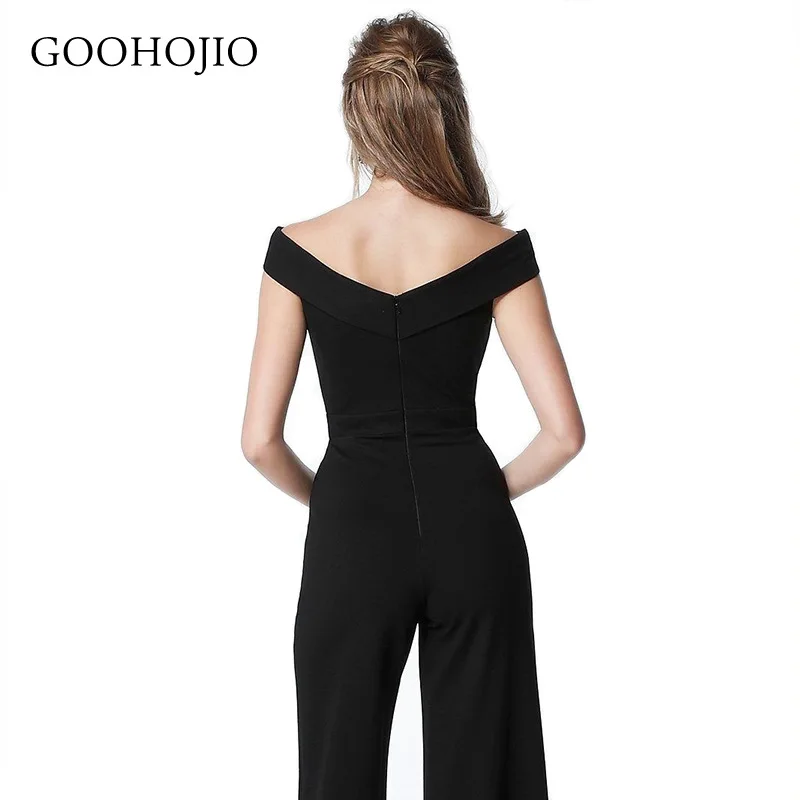 

GOOHOJIO 2021 Spring Autumn New Temperament Strapless Rompers Women Fashion Women Jumpsuit for Party High Waist Jumpsuit Women