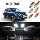 Can-bus светодиодная лампа для освещения салона автомобиля Комплект для Nissan X-Trail X T30 T31 T32 2001-2017 2018 2019 2020 в маскирующем колпаке для внутренних помещений карта лампа для чтения