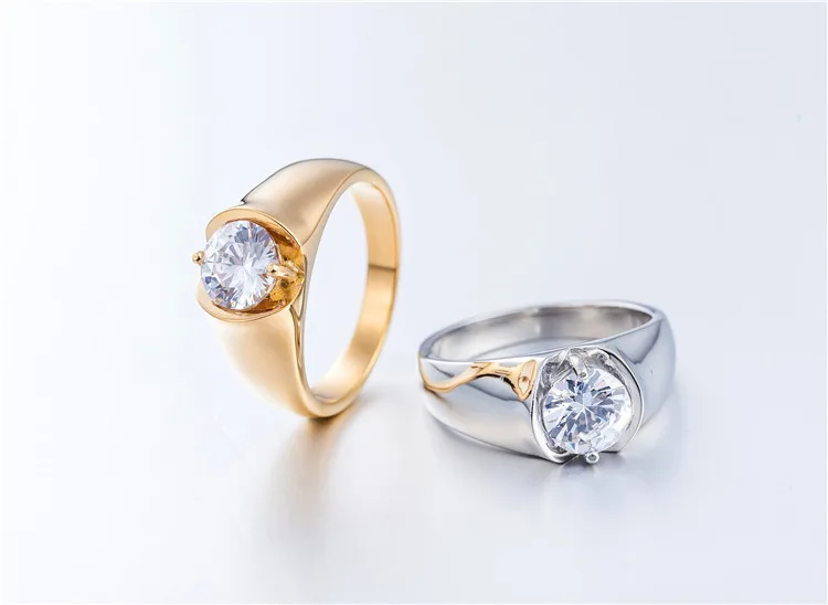 

Wholesale Fine Jewelry Fashion Jewelry Rings Titanium Steel Wedding Lover Finger Ring For Men And Women Party Gifts