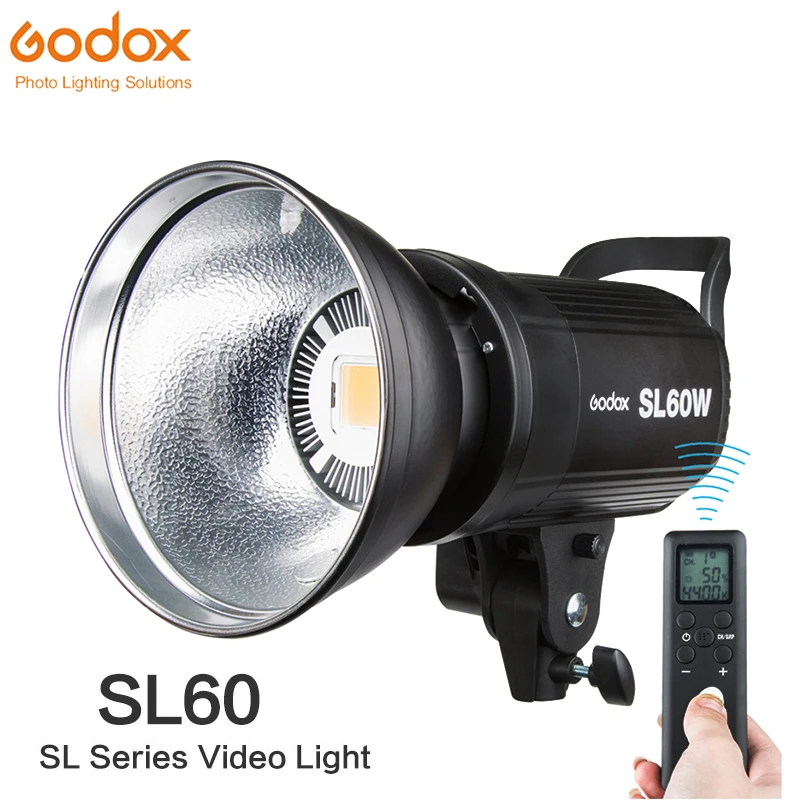 Godox SL 60W CRI 95 + светодиодный светильник SL60W белый 5600K Bowens Mount пульт дистанционного