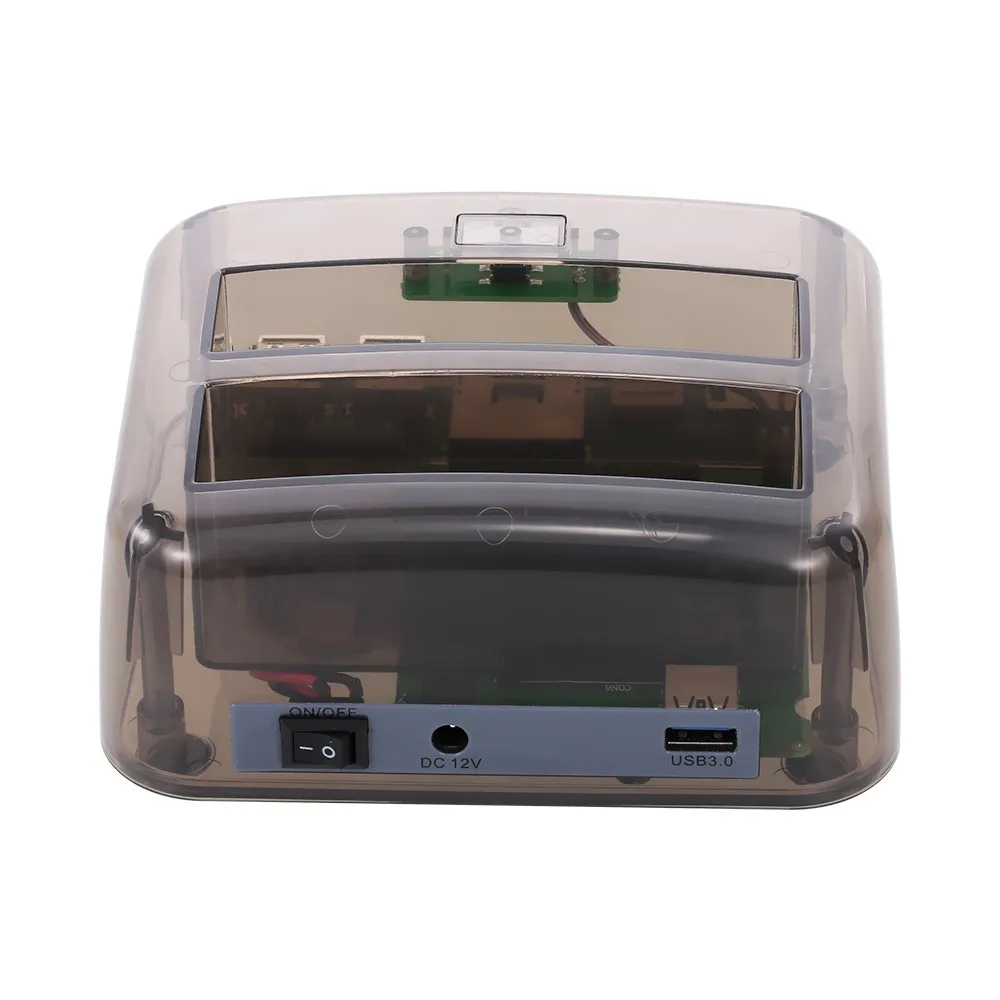 Док станция для жестких дисков прозрачная док 3 0/2 5 дюйма с кардридером TF M2 SD и 2