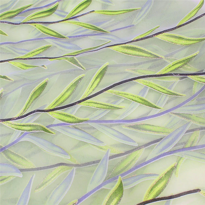 Тюль из вуали зеленой ивы 1x2 м занавески для гостиной спальни кухни прозрачная