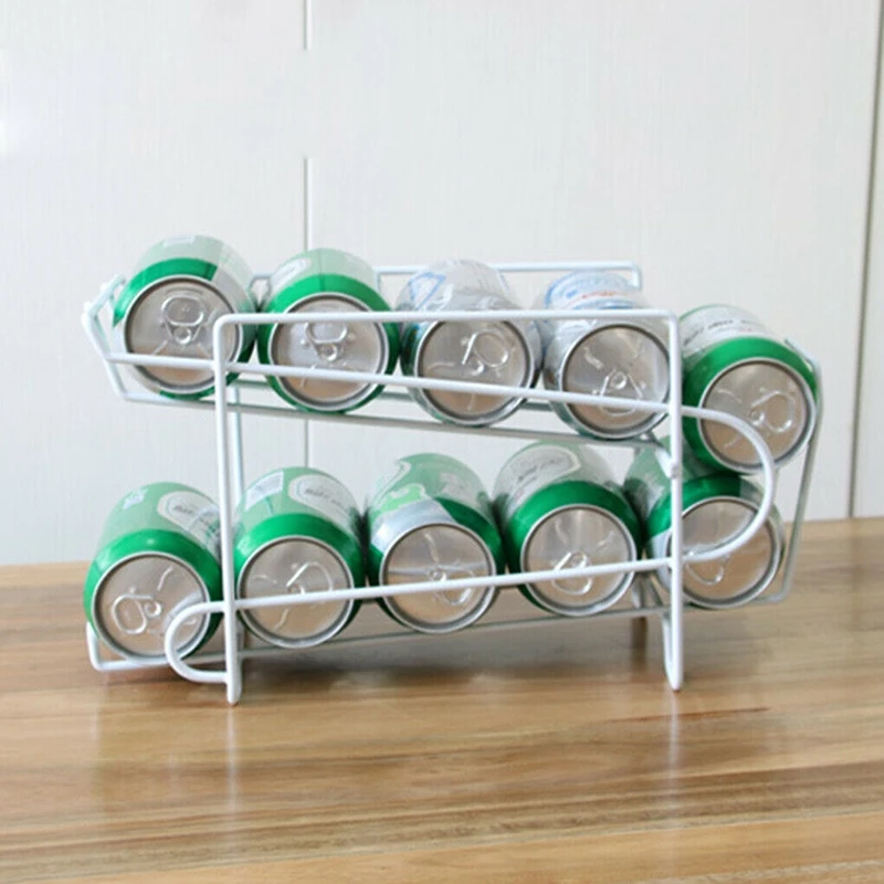 

Iron Art Kitchen Coke Rack Metal Beer Storage Organizer Creative Living Room Desktop Can Rack