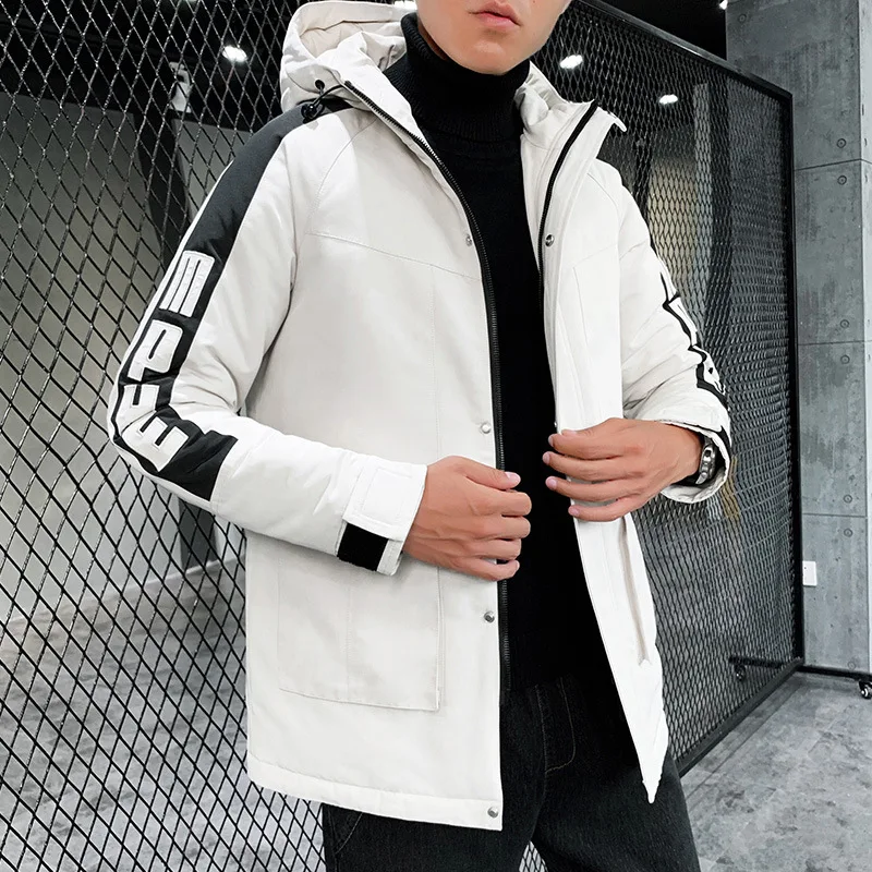 Liketkit мужские зимние парки с капюшоном 2019 повседневные хлопковые плотные