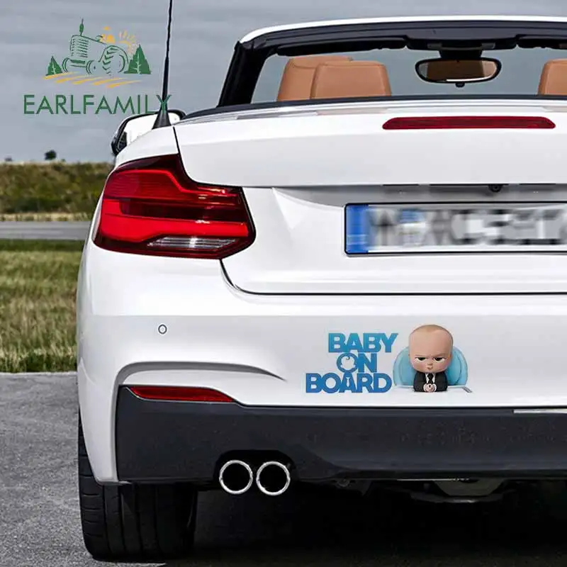Автомобильные наклейки EARLFAMILY детские мультяшное аниме украшение для заднего