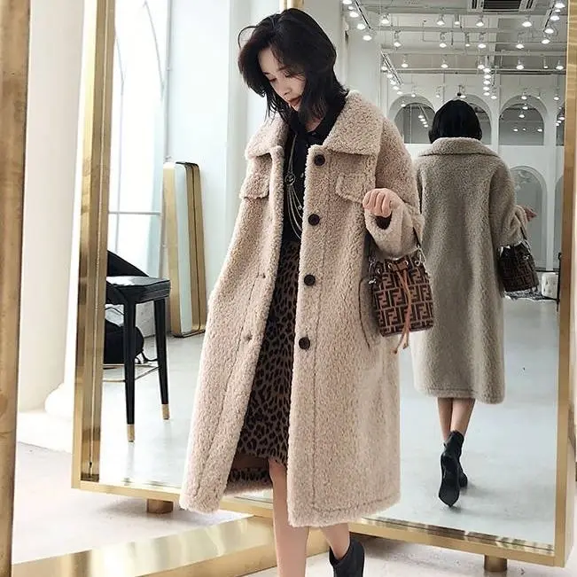 Осенняя/зимняя женская верхняя одежда куртка пальто с искусственным мехом из