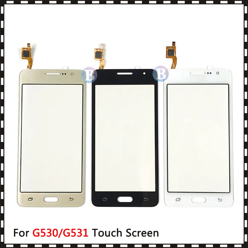 

50Pcs For Samsung Galaxy Grand Prime Duos G530 G530H G530F G5308 G531 G531H G531F Touch Screen Digitizer Sensor Glass Panel