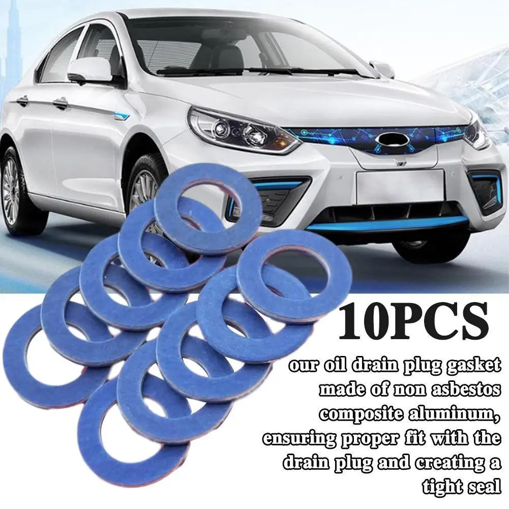 10/12 Pcs Engine Oil Drain Plug Seal Washer Oil Pan Gaskets Rings 90430-12031Car Accessories