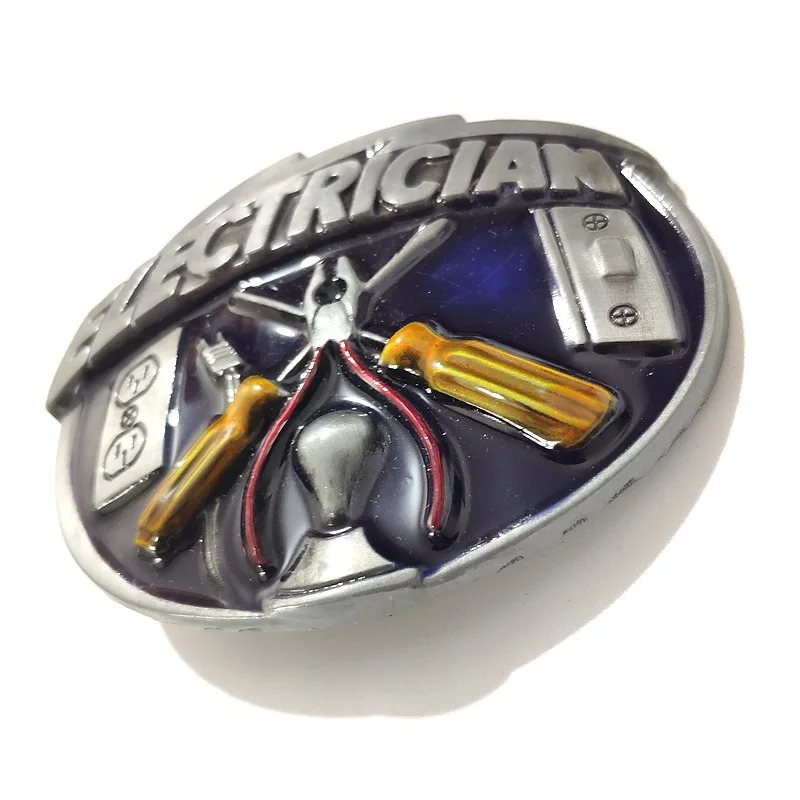 Классические мужские пряжки для ремня из цинкового сплава электрика модные