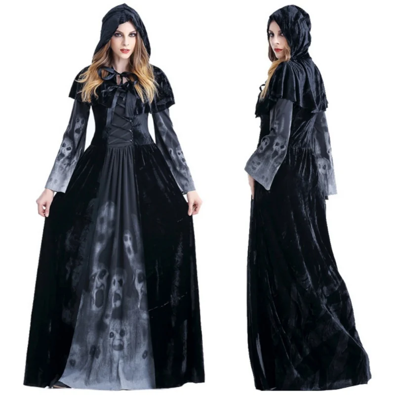 Модный Новый Хэллоуин косплей ролевые игры Демон ведьма вампир смерти Ролевые