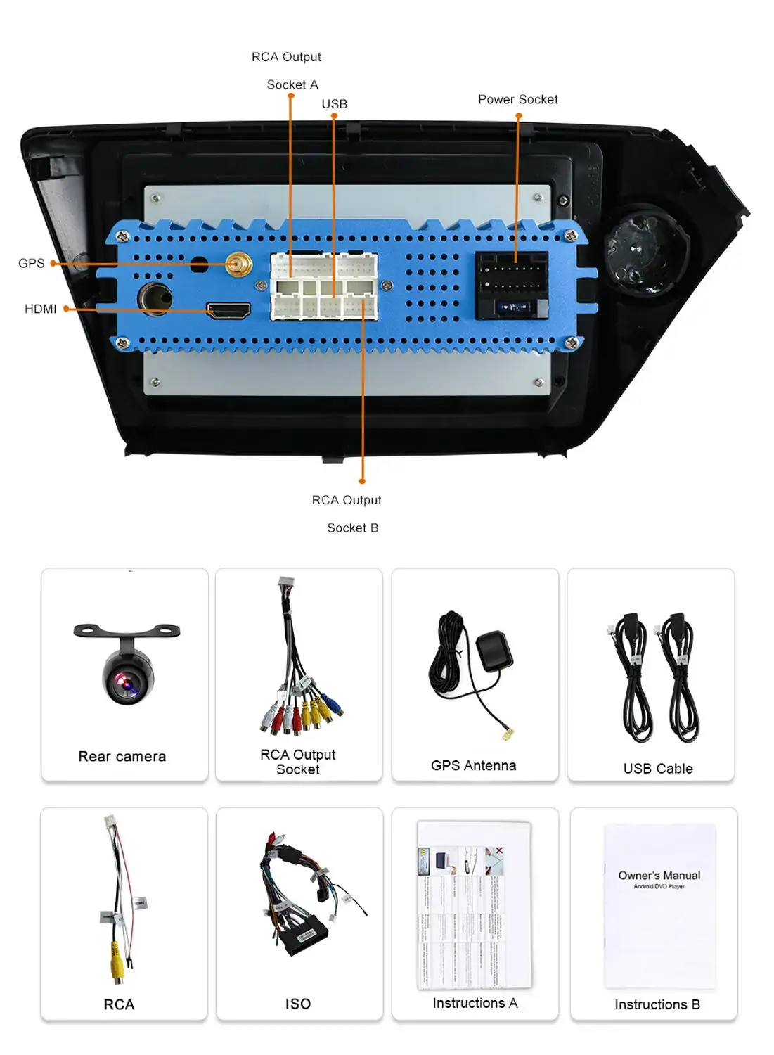 Автомагнитола Bosion 4 Гб + 64 ГБ Android 10 0 мультимедийный видеоплеер навигация GPS для KIA