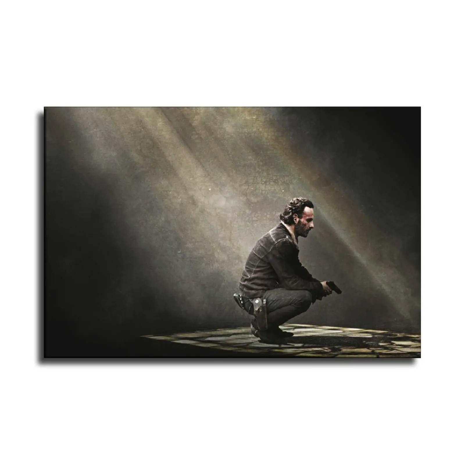 Рик Граймс The Walking Dead Холстное искусство плакат и картина на стене современного декора спальни семьи печати плакатов.