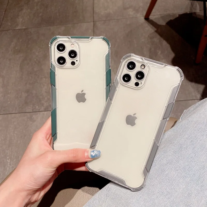 

For iPhone 12 Pro Max 12 mini 11 pro XS XR 7 8 SE 2020 Case Shockproof Clear Hybrid Cover For iphone 12 11 case