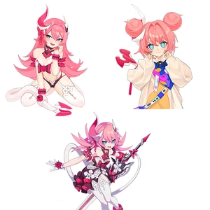 Наклейка для автомобиля Three Ratels CA71 Honkai Impact 3rd Liliya Olenyeva, наклейка для крышки топливного бака автомобиля, ноутбука, декоративная наклейка, детская игрушка