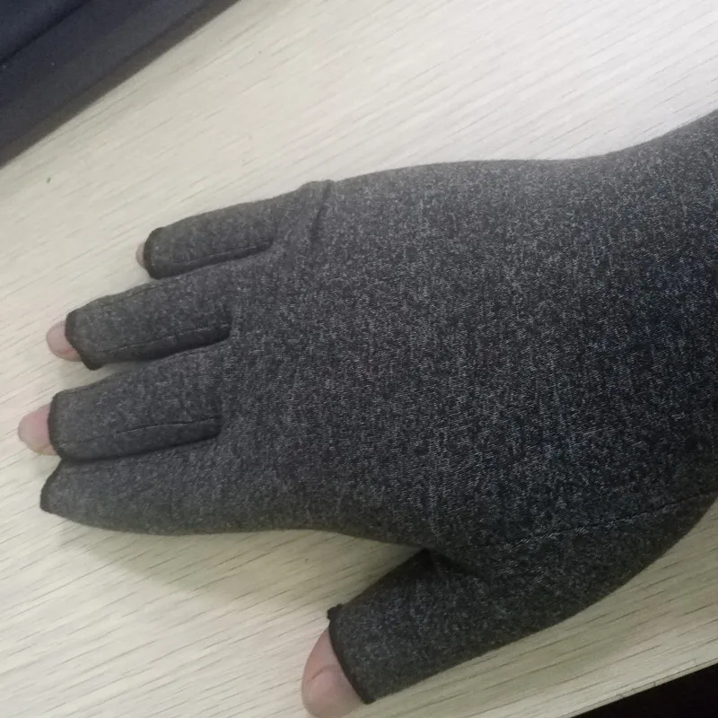 Compression Gloves Half Finger Arthritis Gloves Cycling Fitness Relief Hand Pain Pressure Gloves Therapy Join Fitness Gloved