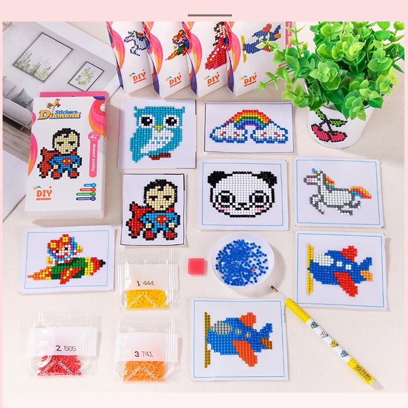 

XIE SHOU Diamond Stickers Mini Pattern cartoon New Arrival Hot Sale Diamond Painting Embroidery For Phone Book Decor