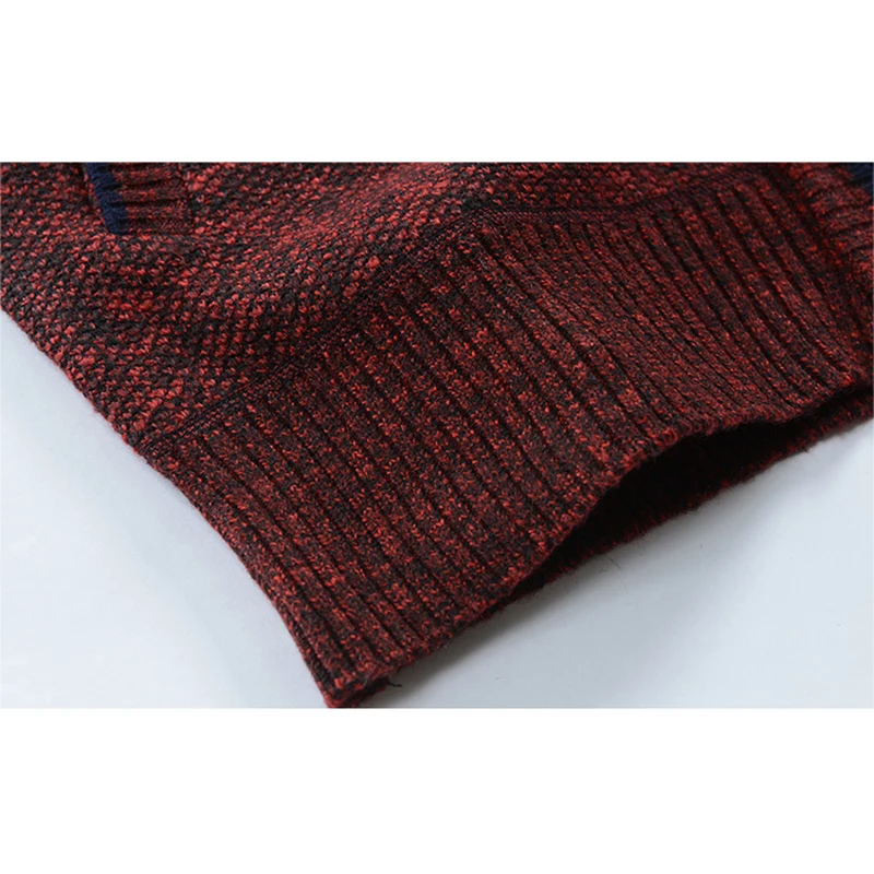 

Men Knitted Coat Cardigan Autumn Winter Zipper Outerwear Men Casual Stand Collar Sweater K2