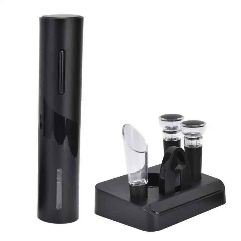 

Wine Decanter Electric Wine Opener Foil Cutter Aerator Pourer Wine Stopper Set with Storage Base for Home Bar Restaurant Bottle