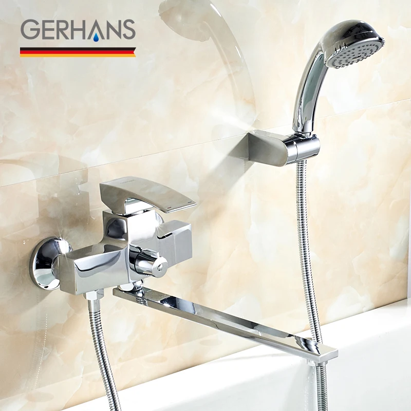 GERHANS Faucet K13114 Смеситель для ванны Цвет: Хром | Обустройство дома