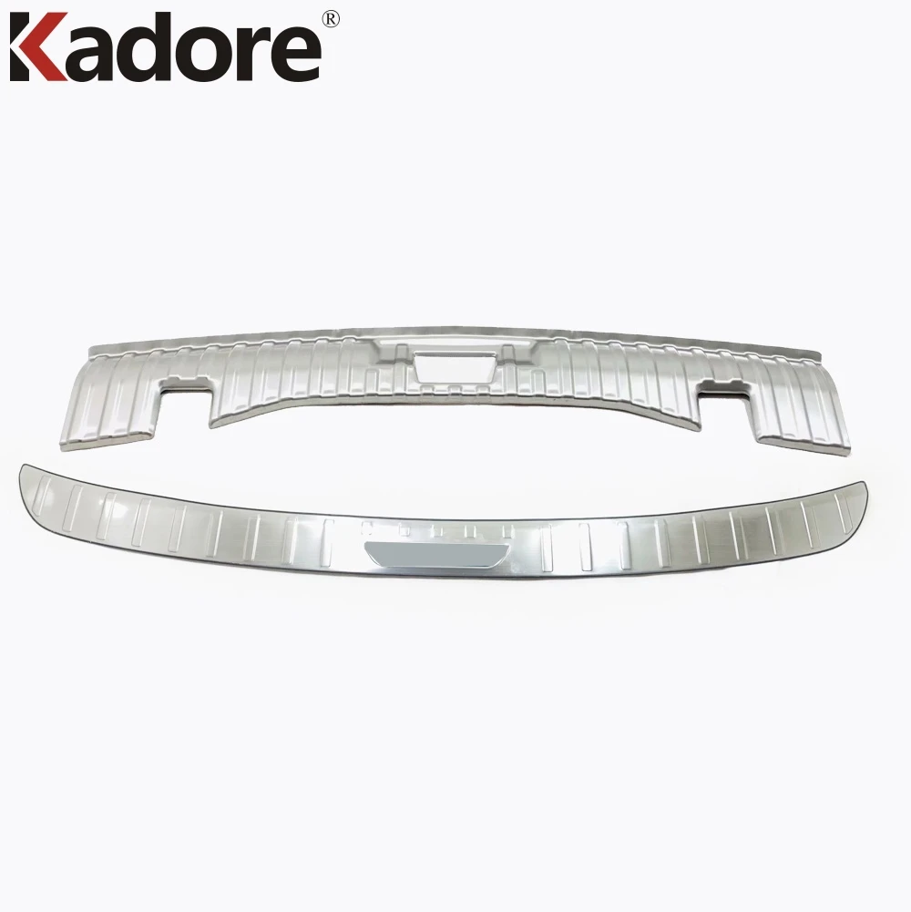 For Ford Kuga Escape 2020 2021 Stainless Steel Inner + Outer Rear Trunk Lid Bumper Protector Plate Cover Trim Foot Styling | Автомобили и