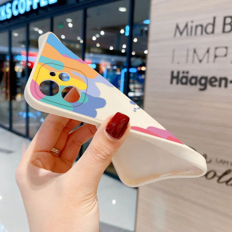 abstract line face smile bear case for xiaomi redmi note 9 case for redmi note 11 11s 10 9 8 pro 9s poco x3 pro mi 11 lite cover free global shipping