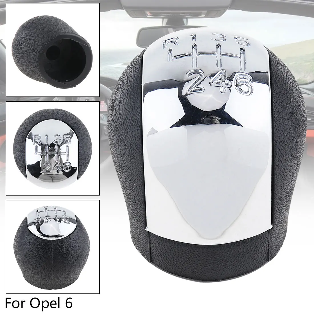 ABS пластик + хром ручной трансмиссии рычаг переключения передач Ручка для Opel Vectra