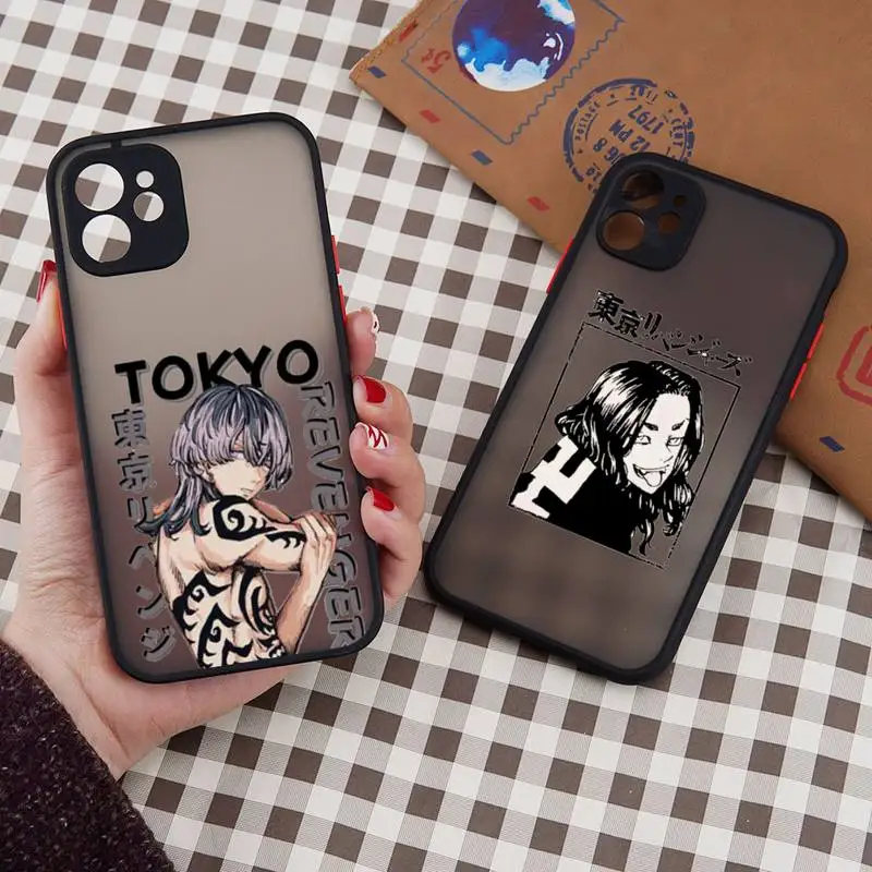 

Tokyo Revengers Martial Anime Phone Case matte transparent For iphone 7 8 11 12 13 plus mini x xs xr pro max cover