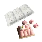 Силиконовая форма для торта, 6 ячеек