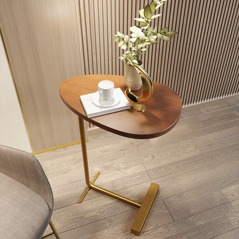 

Light luxury corner simple living room sofa balcony small side table bedside cabinet movable small house type tea coffee table