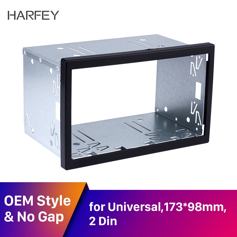 Универсальный автомобильный радиоприемник Harfey установочный комплект 173*98 мм