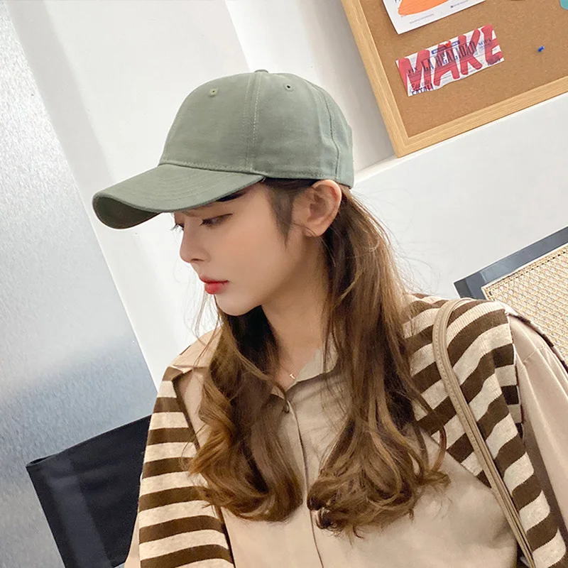 

New Unisex Baseball Caps Hats for Men Women Solid color Retro Dad Hat Summer Sun Cap Baseball Cap Female High-quality Hat 2021