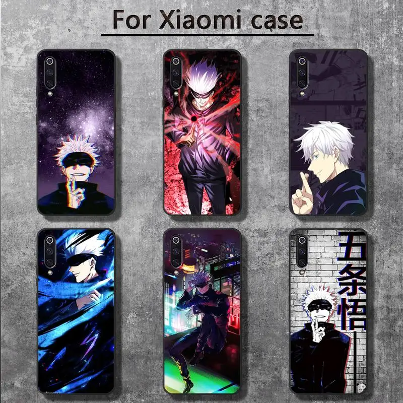 

Jujutsu Kaisen Gojou Satoru Phone Case for Xiaomi mi 6 6plus 6X 8 9SE 10 Pro mix 2 3 2s MAX2 note 10 lite Pocophone F1