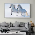 Современная картина геройская лошадь, декоративный постер, Настенная картина, бегущая лошадь, Настенная картина, холст, картины для гостиной, домашний декор
