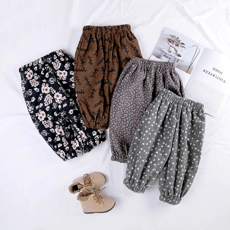 

Girls pants autumn baby wear kids girls flowers big PP lantern pants children foreign style fashion casual pants trousers P4 480